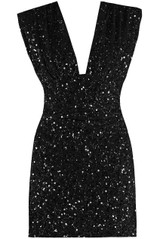 Grecian Sequin Mini Dress