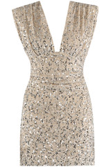 Grecian Sequin Mini Dress