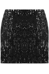 Sequin Bias Cut Mini Skirt