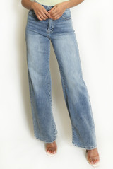 Vintage Blue Straight Denim Jeans