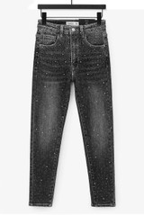 All Over Studded Skinny Jeans