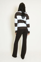 Striped Half Zip Jumper
