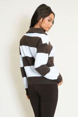 Striped Half Zip Jumper