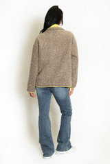 Contrast Edge Borg Jacket