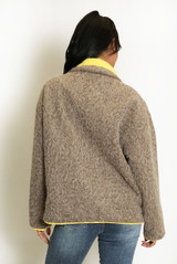 Contrast Edge Borg Jacket