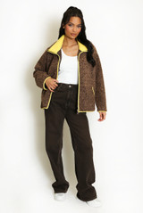 Contrast Edge Borg Jacket