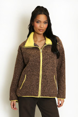 Contrast Edge Borg Jacket