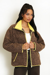 Contrast Edge Borg Jacket