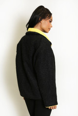 Contrast Edge Borg Jacket