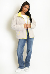 Contrast Edge Borg Jacket