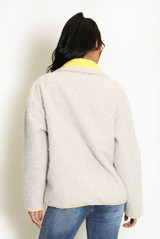 Contrast Edge Borg Jacket