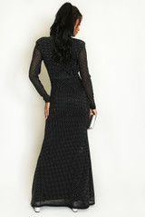 Rhinestone Embellished Maxi Dress