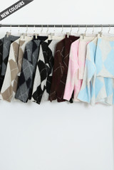 Argyle Jumper And Skirt Set