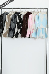 Argyle Jumper And Skirt Set