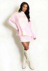 Argyle Jumper And Skirt Set