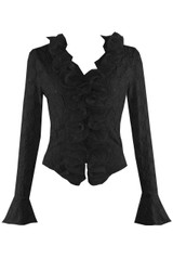 Ruffle Floral Lace Top 