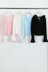 Ruffle Floral Lace Top 