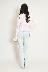 Ruffle Floral Lace Top 