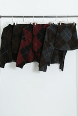 Argyle Turtle Neck Jumper And Skirt Set