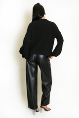 Balloon Sleeves Cable Knit Jumper