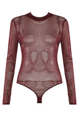 Lurex Mesh Bodysuit