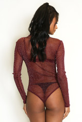Lurex Mesh Bodysuit