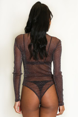 Lurex Mesh Bodysuit