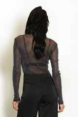 Lurex Mesh Bodysuit
