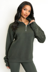 Half Zip Sweatshirt