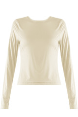 Long Sleeves Crew Neck Cropped Top