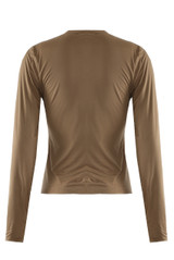 Long Sleeves Crew Neck Cropped Top