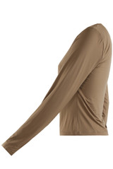 Long Sleeves Crew Neck Cropped Top