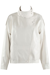 High Neck PU Biker Jacket