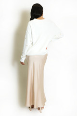 Fluffy Embroidered Bow Jumper 