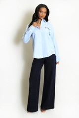 St Tropez Embroidered Cotton Shirt