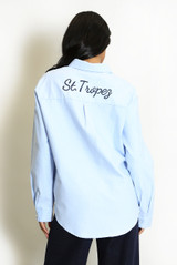 St Tropez Embroidered Cotton Shirt