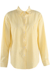 Heart Embroidered Check Cotton Shirt