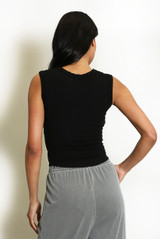 Ribbed Square Neck Vest Top