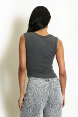 Ribbed Square Neck Vest Top