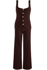 Knitted Waistcoat And Trouser Set