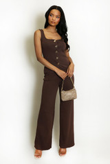 Knitted Waistcoat And Trouser Set