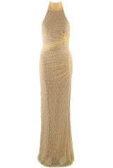 Lace Halter Neck Maxi Dress