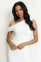 Bobble Texture Asymmetric Top