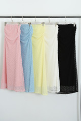 Bobble Texture Maxi Skirt