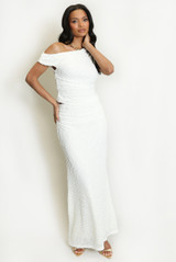 Bobble Texture Maxi Skirt