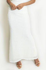 Bobble Texture Maxi Skirt