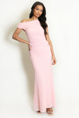 Bobble Texture Maxi Skirt