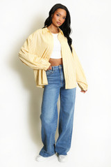 Striped Cotton Blend Shirt 