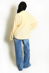 Striped Cotton Blend Shirt 