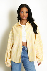 Striped Cotton Blend Shirt 